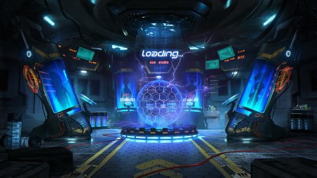 Концепт арт Sci Fi лаборатория