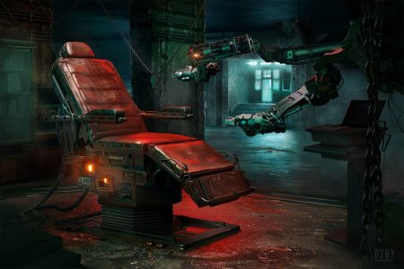 Sci-Fi Cyberpunk лаборатория