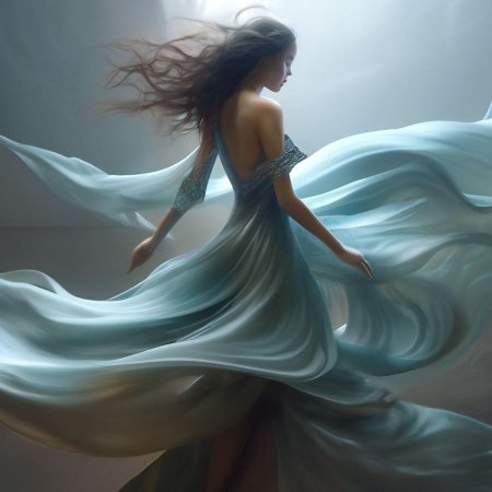 Платье на ветру