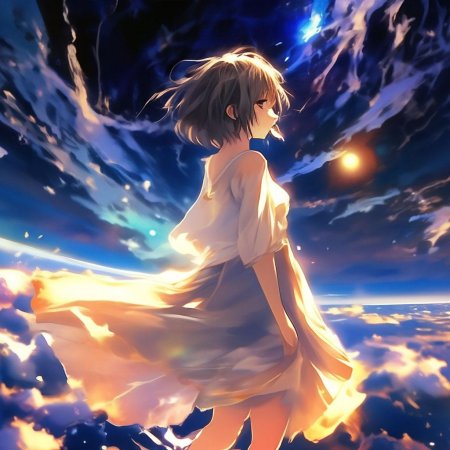 Девушка в стиле аниме