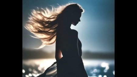 Волосы развеваются на ветру