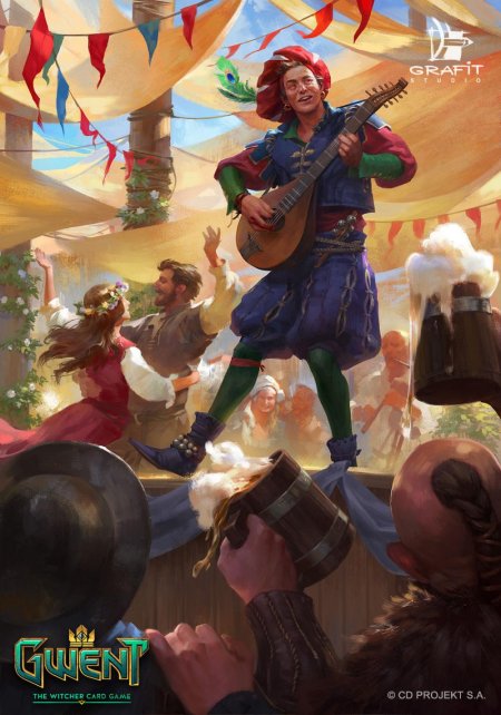 Бард Лютик Ведьмак арт