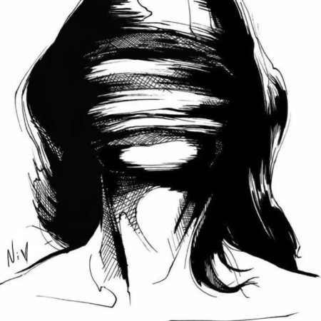Лицо девушки рисунок