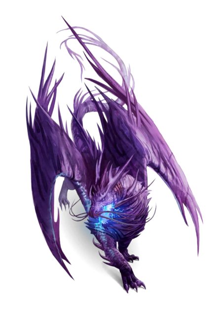 Фиолетовый дракон ДНД