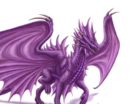 Фиолетовый дракон Мэл