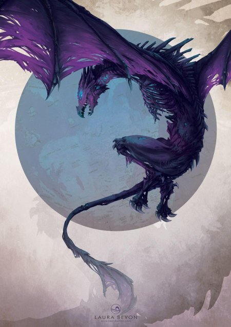 Виверна тьмы арт