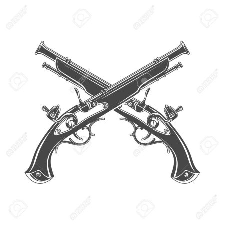 Скрещенные пистолеты