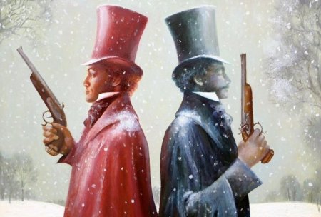 Дантес и Пушкин дуэль