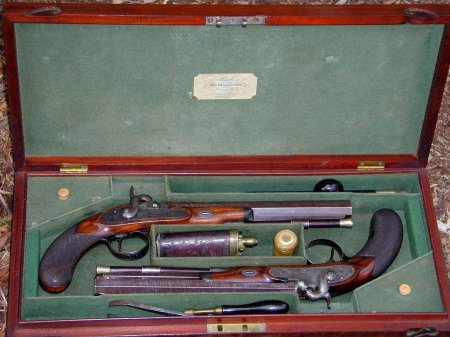 Дуэльные пистолеты 19 века