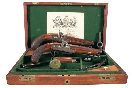 Дуэльные пистолеты 19 века