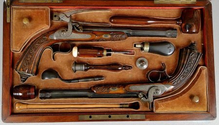 Дуэльные пистолеты 19 века