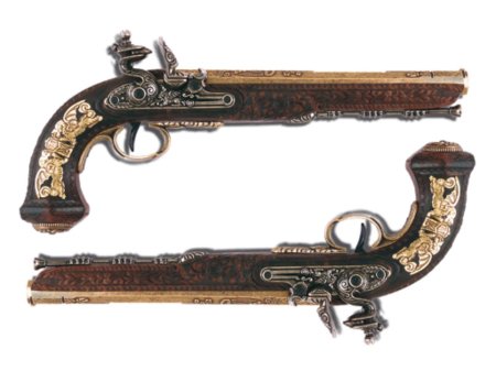 Дуэльный пистолет 19 век