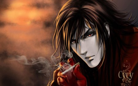 Виктор Ван арт вампир брюнет