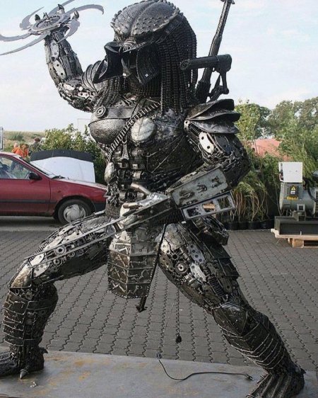 Фигурки из металлолома