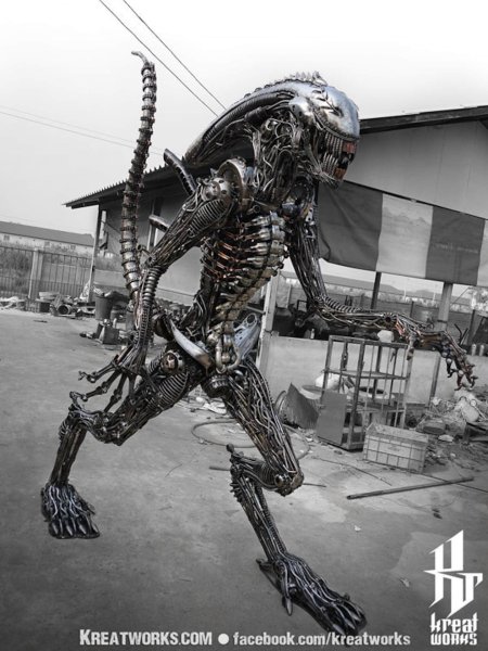 Фигуры из металлолома