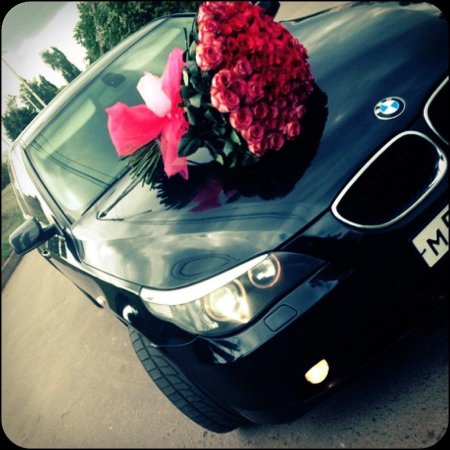 Цветы на БМВ е60