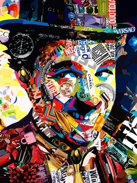 Картины из журнальных вырезок