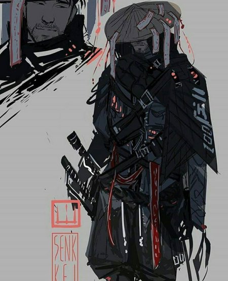 Ронин Самурай киберпанк