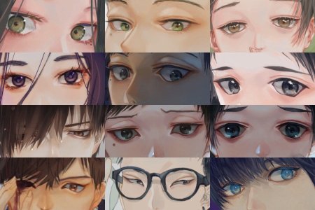 Аниме глаза парня