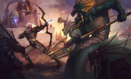 Варкрафт Нага Гвардеец арт