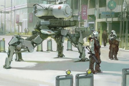 Шагоход киберпанк