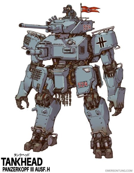 Боевой мех дизельпанк