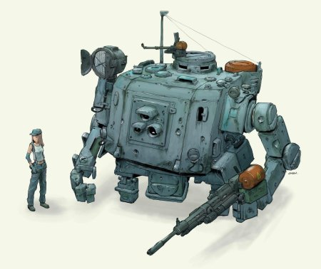 Дизельпанк шагоход