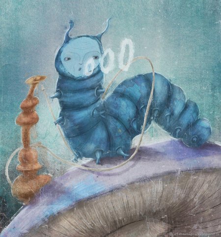 Синяя гусеница