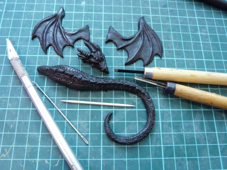 Дракон из полимерной глины