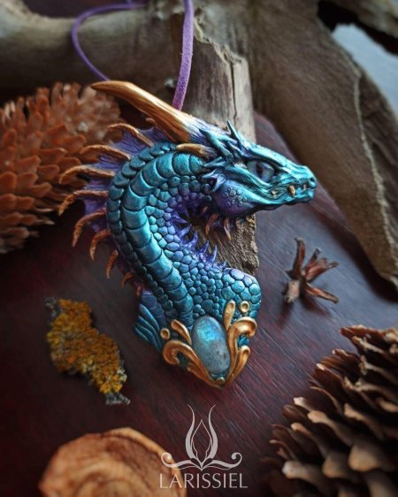 Дракон из полимерки