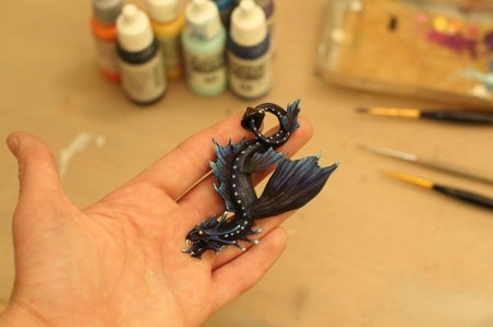 Дракон из полимерной глины