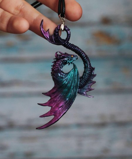 Дракон из полимерной глины