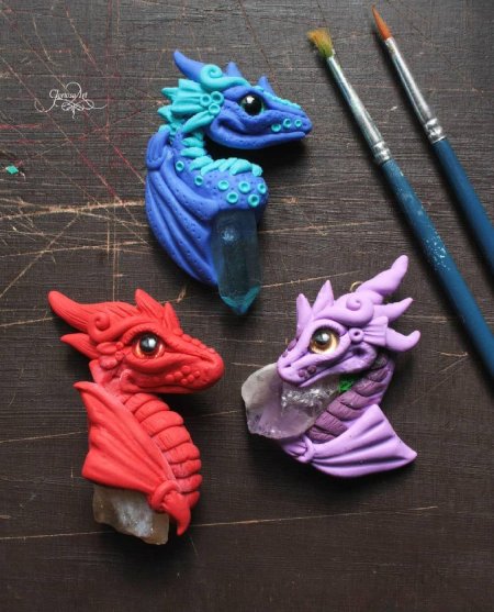 Полимерная глина дракон