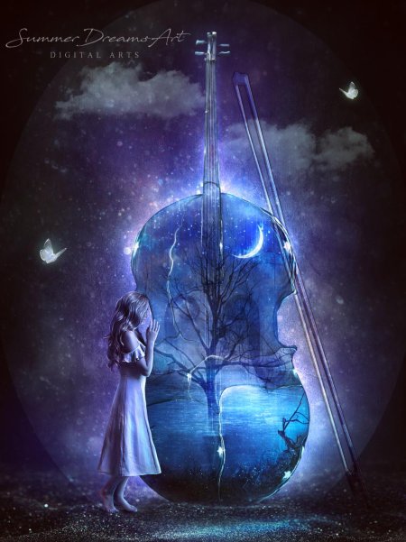 Скрипка арт