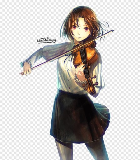 Аниме девушка со скрипкой
