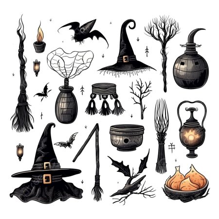 Атрибуты ведьмы