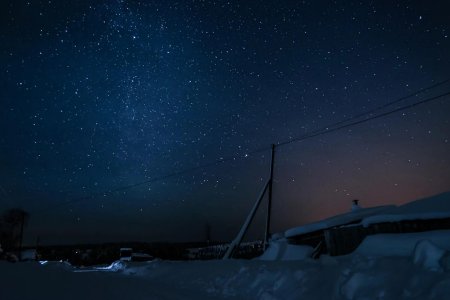 Ночное небо зимой