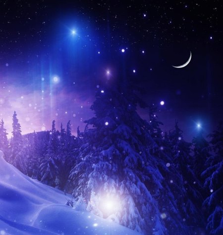 Зимнее ночное небо