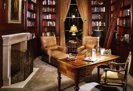 Кабинет в викторианском стиле