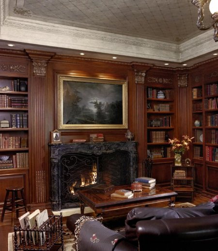Кабинет интерьер староанглийский