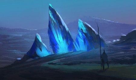 Ледяные горы фэнтези