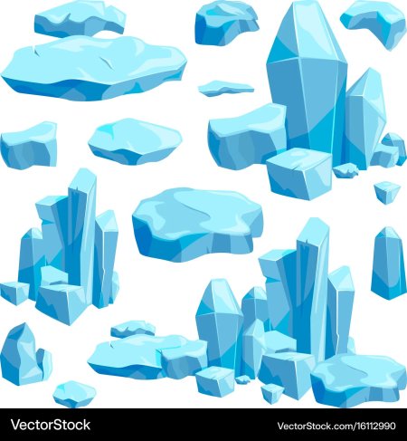 Ледяные глыбы вектор