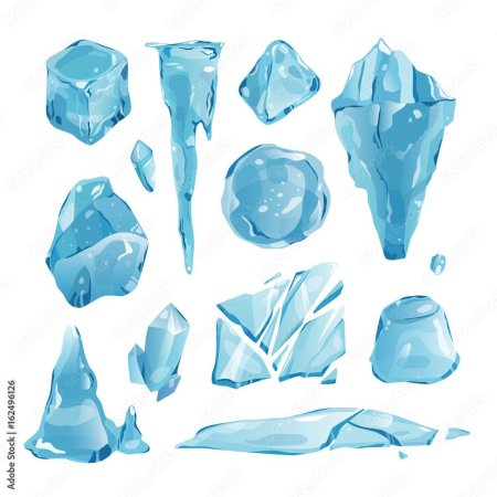 Ледяные глыбы вектор