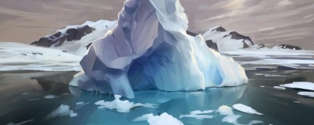 Ледяная глыба арт
