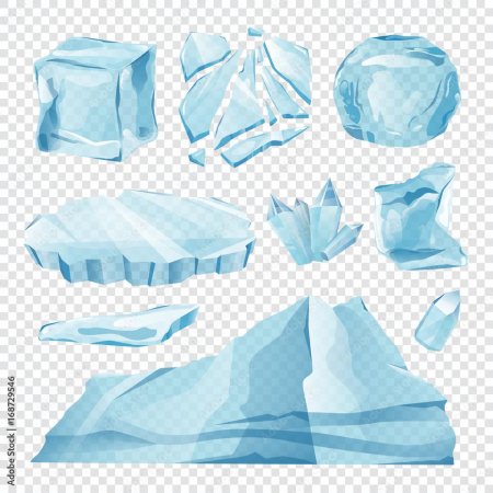 Ледяные глыбы вектор