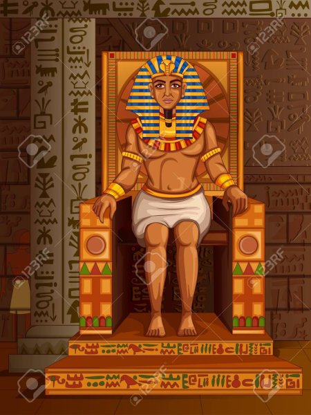 Фараон Египта на троне