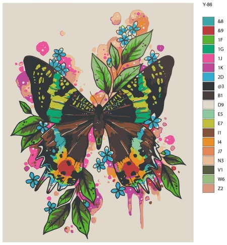 Акварель "бабочка"