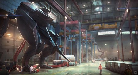 Sci Fi ангар мехи