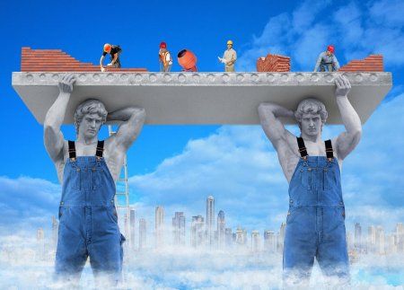 Стройка и строители