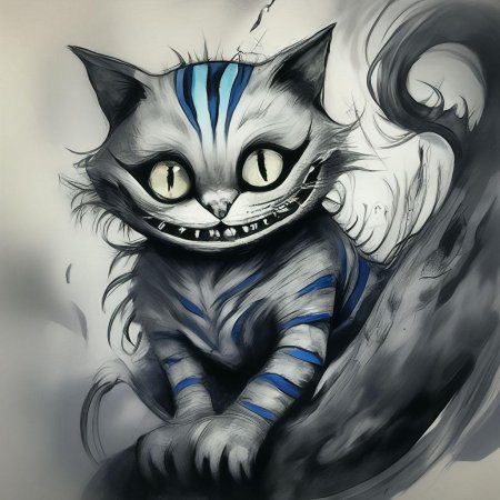 Чеширский кот рисунок